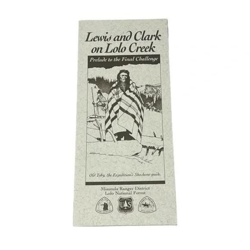 Lewis and Clark on Lolo Creek Trail Missoula Montana Vintage Brochure 1972